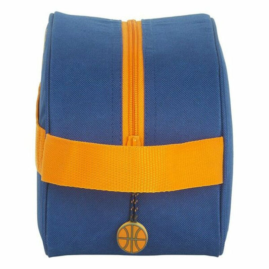 School Toilet Bag Valencia Basket M248 Blue Orange 26 x 15 x 12 cm-1