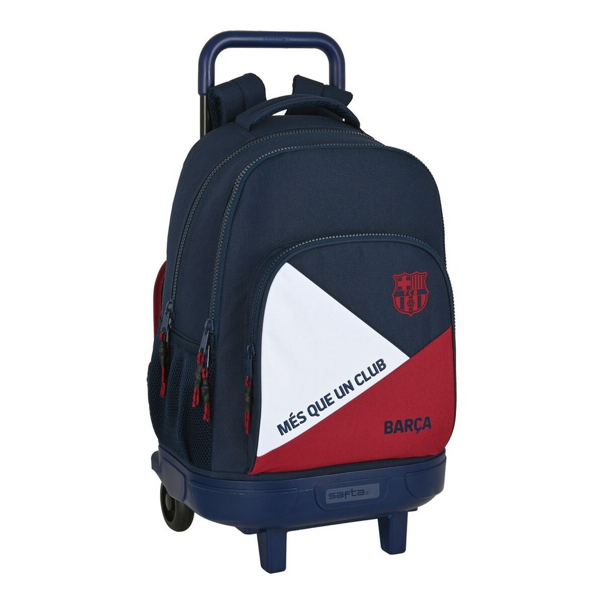 School Rucksack with Wheels F.C. Barcelona Corporativa Blue Maroon (33 x 45 x 22 cm)-0