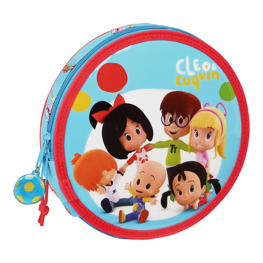 Pencil Case Cleo & Cuquin Good Night Circular Blue (18 Pieces)-0