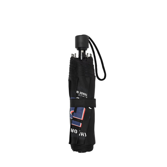 Foldable Umbrella BlackFit8 Urban Black Navy Blue (Ø 98 cm)-1