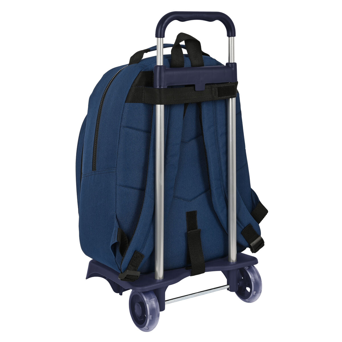 School Rucksack with Wheels BlackFit8 Urban Black Navy Blue (32 x 42 x 15 cm)-1