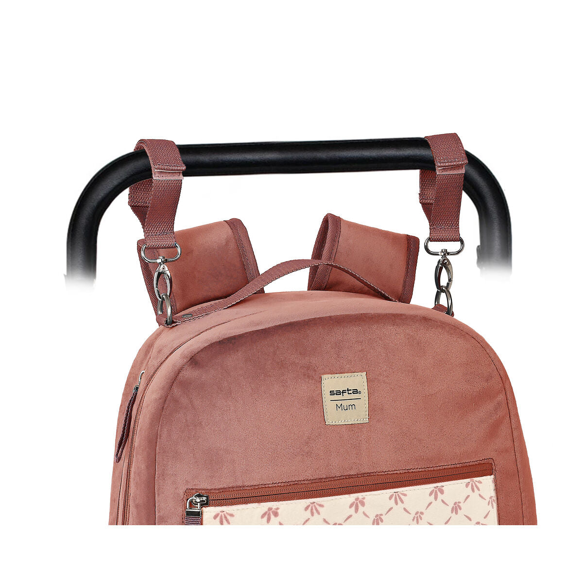 Baby Accessories Backpack Safta Marsala Pink (30 x 43 x 15 cm)-4