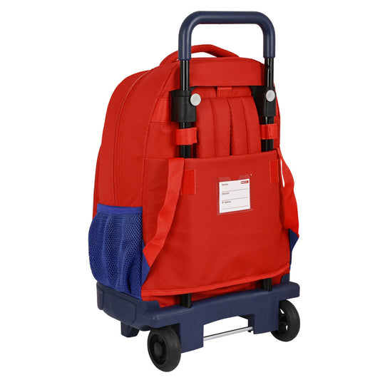 School Rucksack with Wheels Atlético Madrid Red Navy Blue (33 x 45 x 22 cm)-1