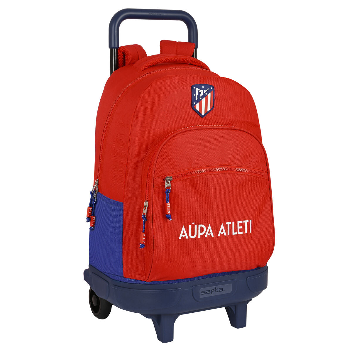 School Rucksack with Wheels Atlético Madrid Red Navy Blue (33 x 45 x 22 cm)-0