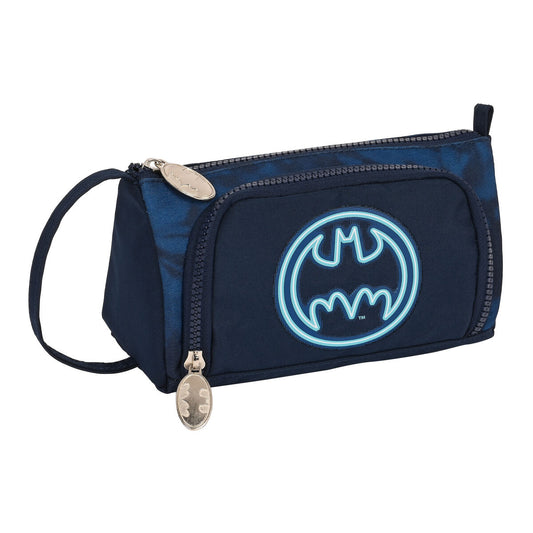 School Case with Accessories Batman Legendary Navy Blue 20 x 11 x 8.5 cm (32 Pieces)-0