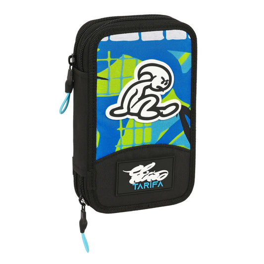 School Case with Accessories El Niño Green bali Black 12.5 x 19.5 x 4 cm (28 Pieces)-0
