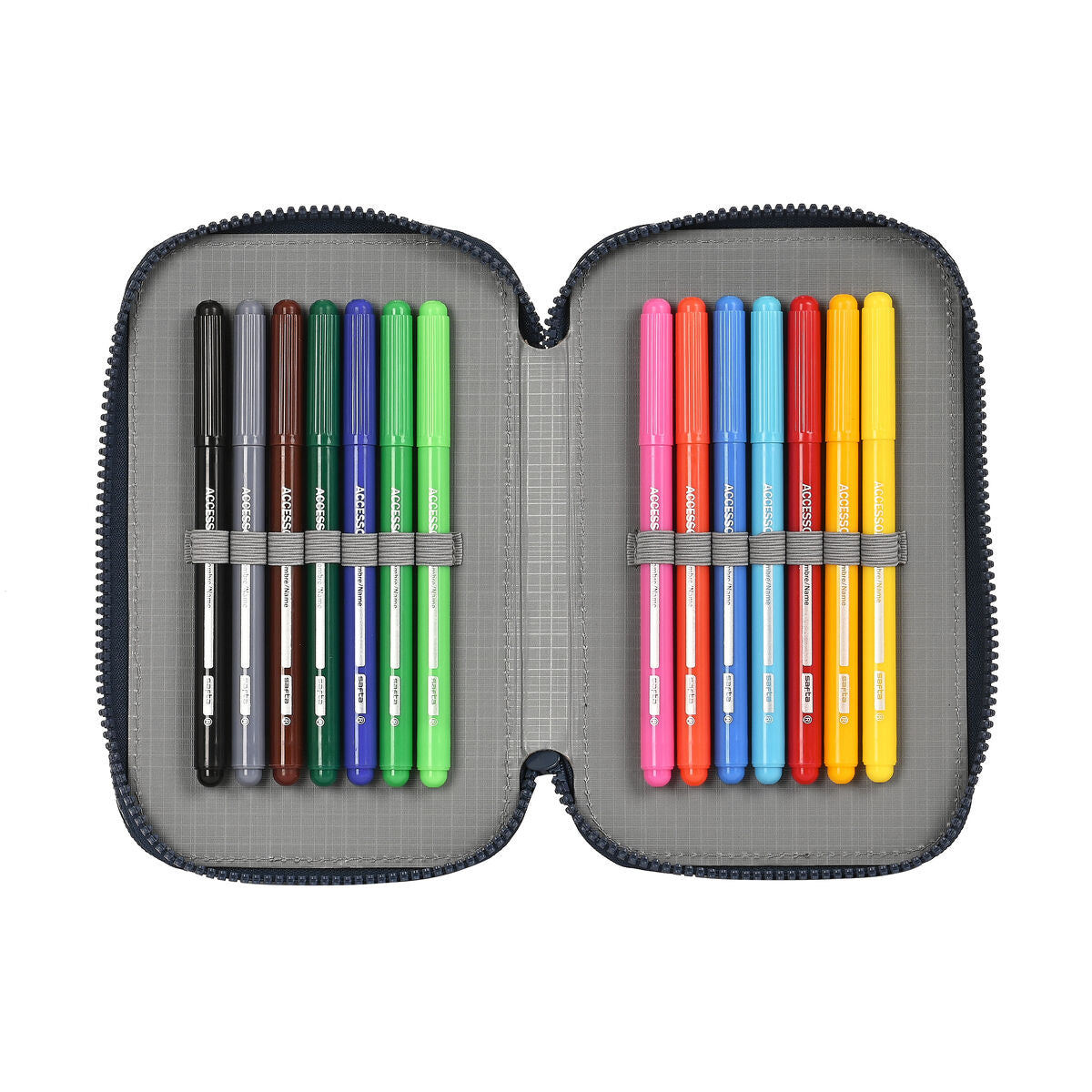 School Case with Accessories El Niño Bahia Blue 12.5 x 19.5 x 4 cm (28 Pieces)-2