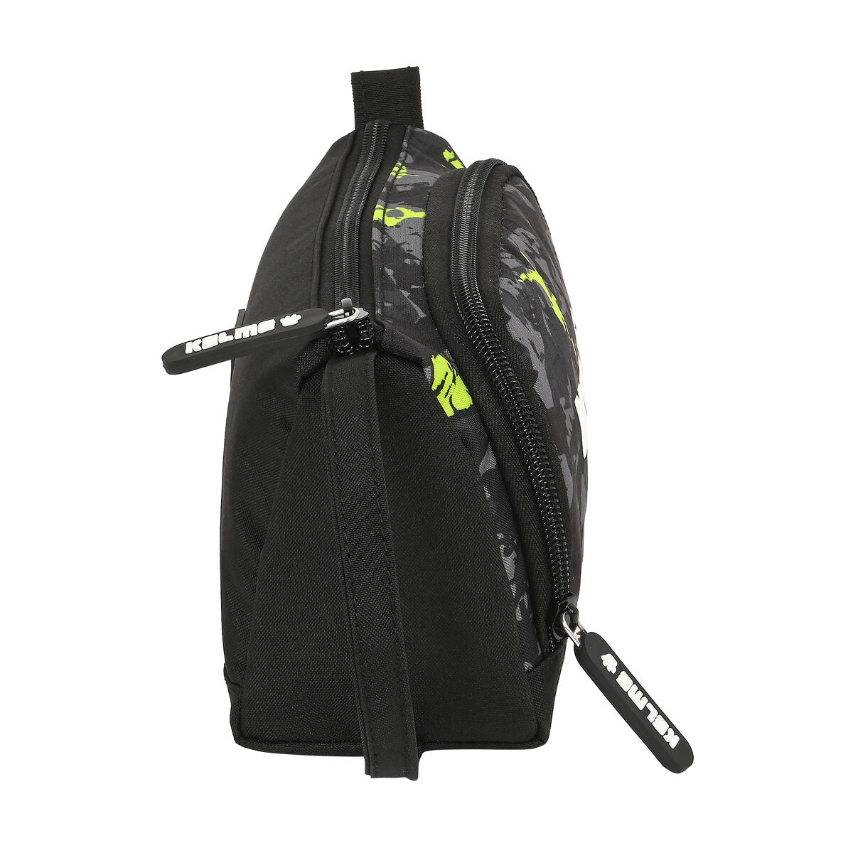 School Case with Accessories Kelme Jungle Black Grey Lime 20 x 11 x 8.5 cm (32 Pieces)-3