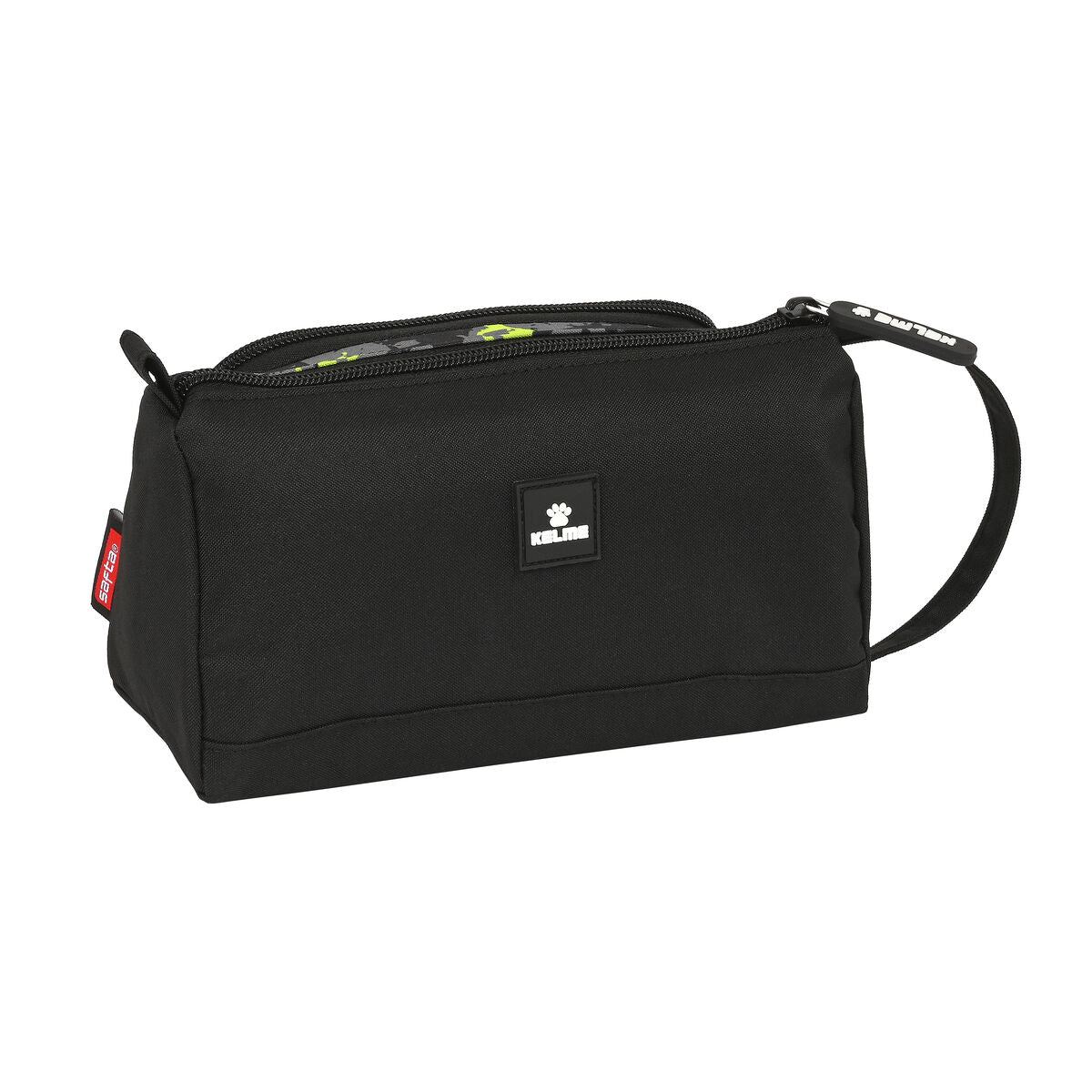 School Case with Accessories Kelme Jungle Black Grey Lime 20 x 11 x 8.5 cm (32 Pieces)-2