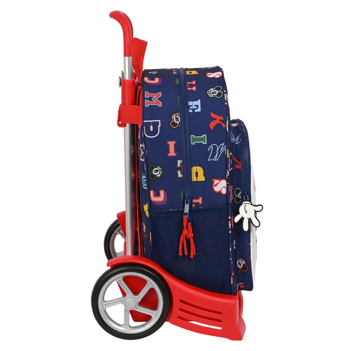School Rucksack with Wheels Mickey Mouse Clubhouse Only one Navy Blue 33 x 42 x 14 cm-2