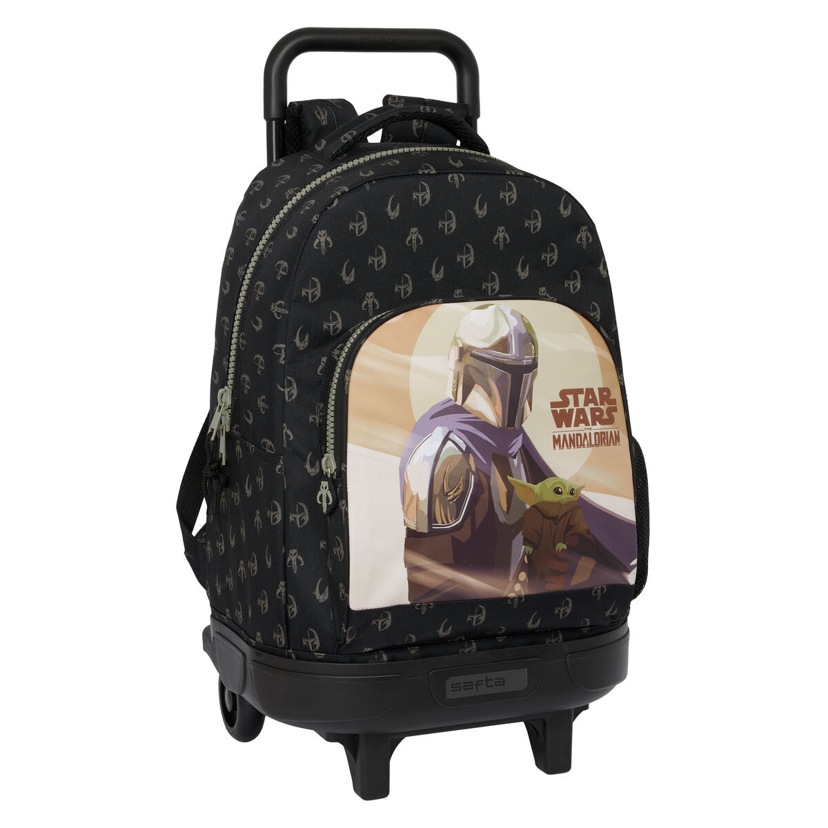 School Rucksack with Wheels The Mandalorian This is the way Black 33 X 45 X 22 cm-0