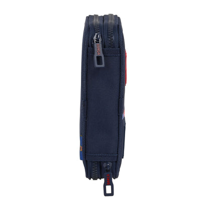 School Case with Accessories F.C. Barcelona Navy Blue 12.5 x 19.5 x 4 cm (28 Pieces)-2