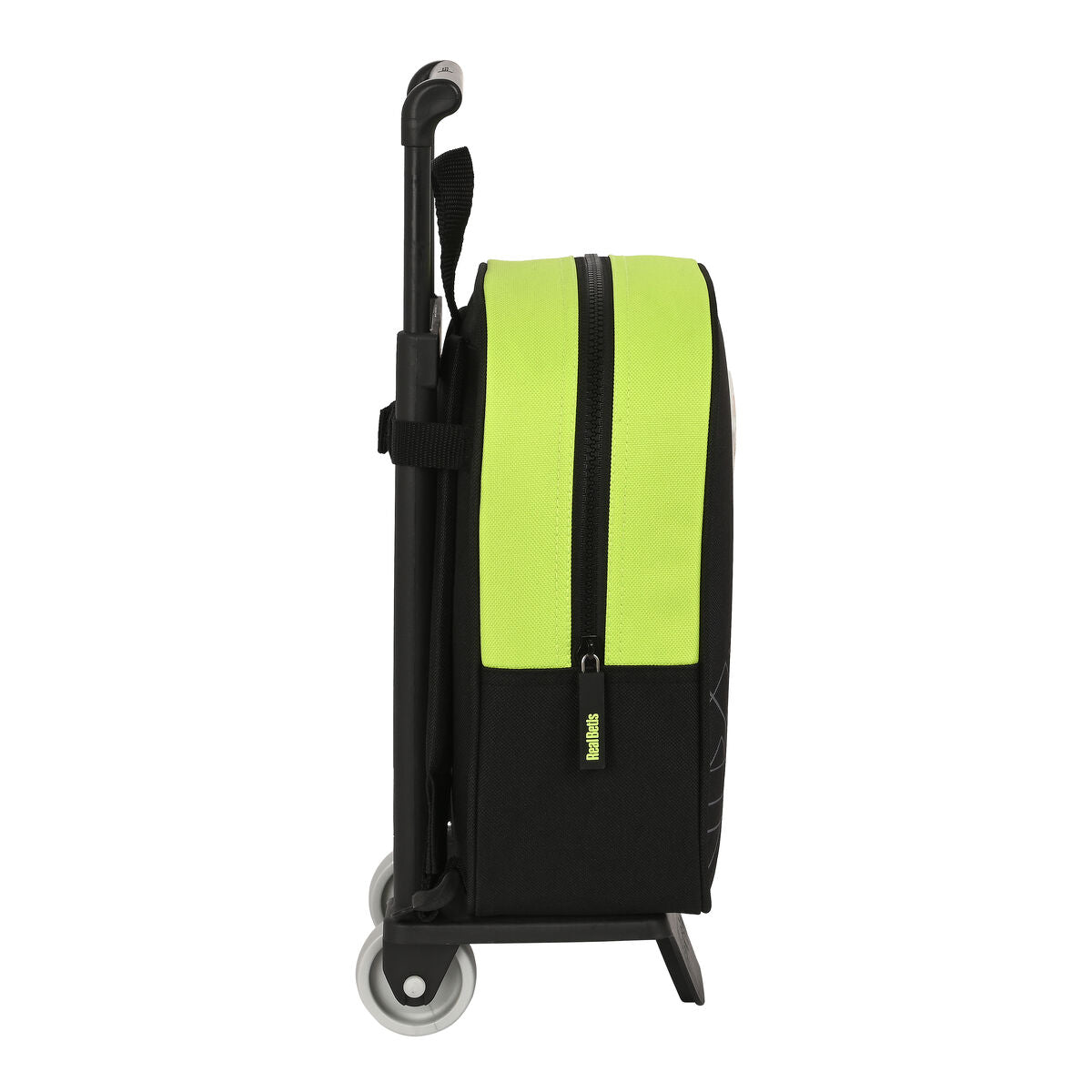 School Rucksack with Wheels Real Betis Balompié Black Lime 22 x 27 x 10 cm-2