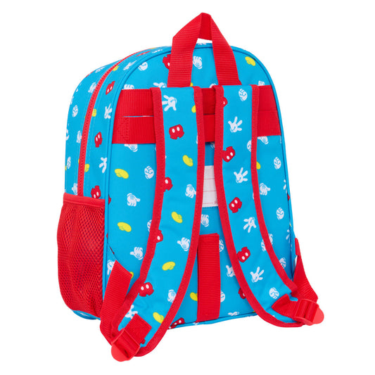 School Bag Mickey Mouse Clubhouse Fantastic Blue Red 28 x 34 x 10 cm-1
