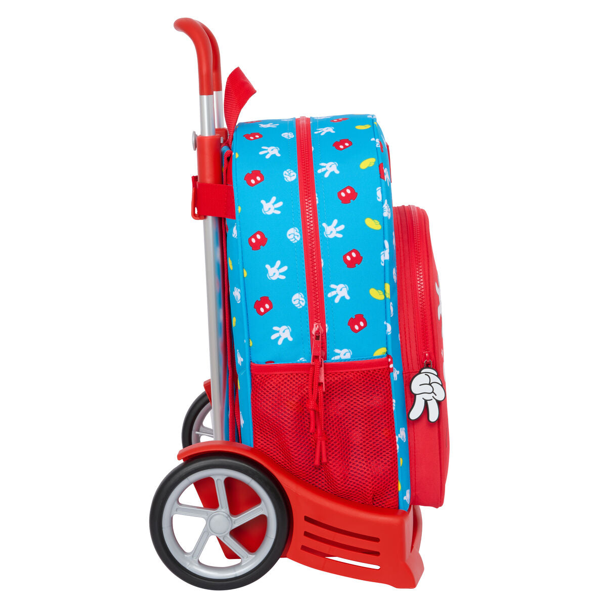 School Rucksack with Wheels Mickey Mouse Clubhouse Fantastic Blue Red 33 x 42 x 14 cm-2
