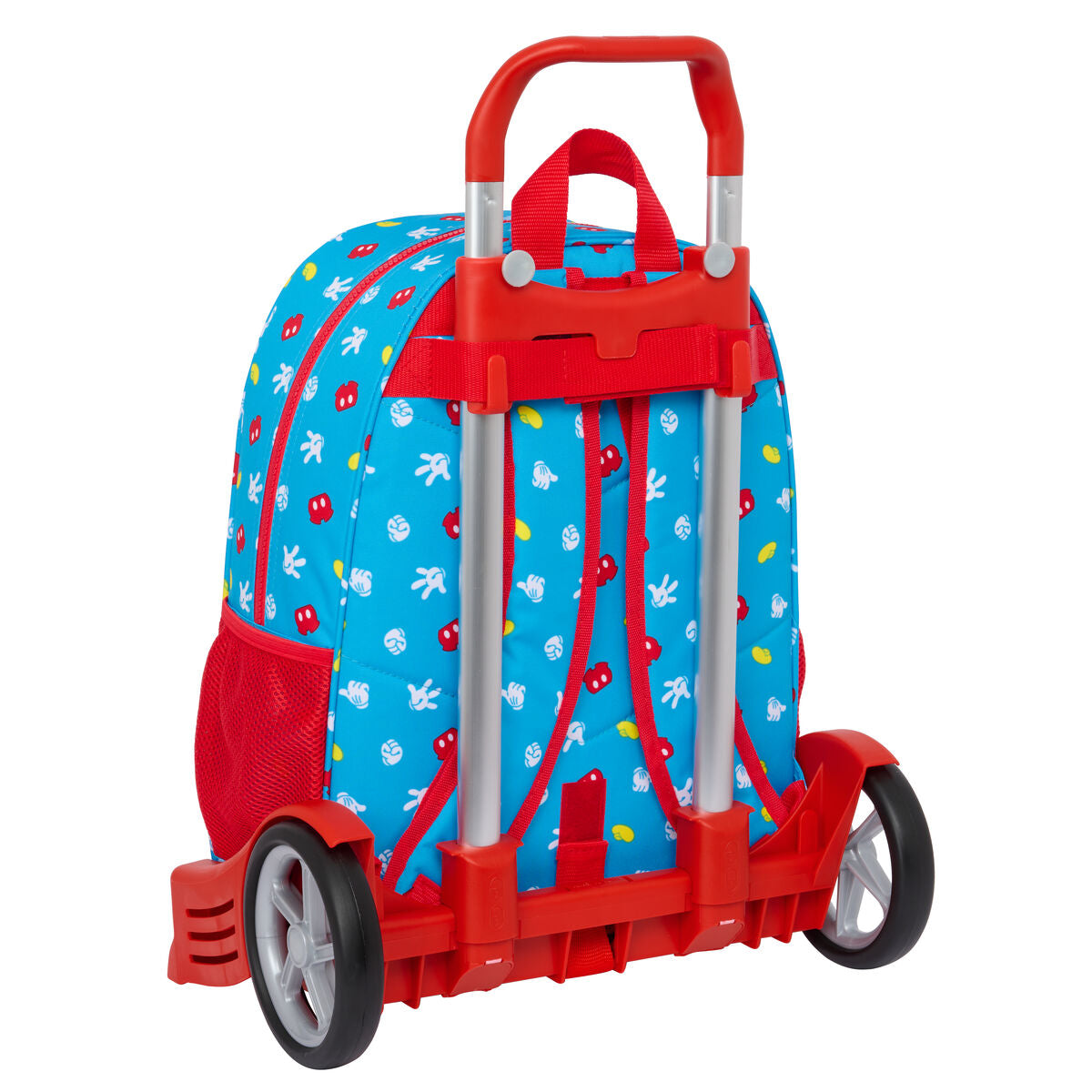 School Rucksack with Wheels Mickey Mouse Clubhouse Fantastic Blue Red 33 x 42 x 14 cm-1