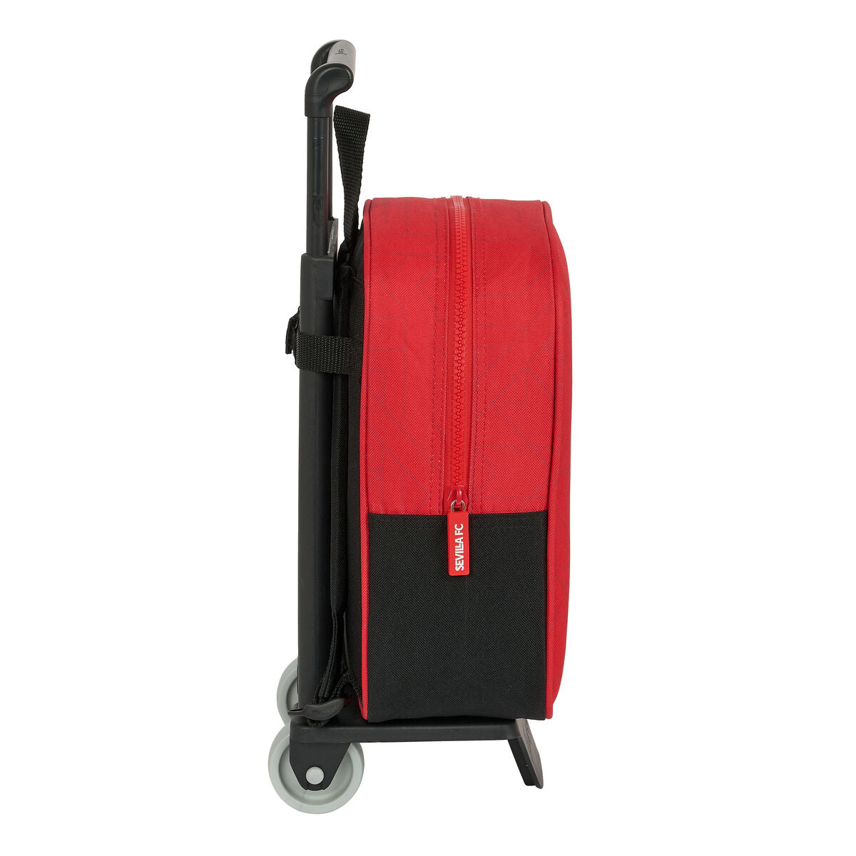 School Rucksack with Wheels Sevilla Fútbol Club Black Red 22 x 27 x 10 cm-2