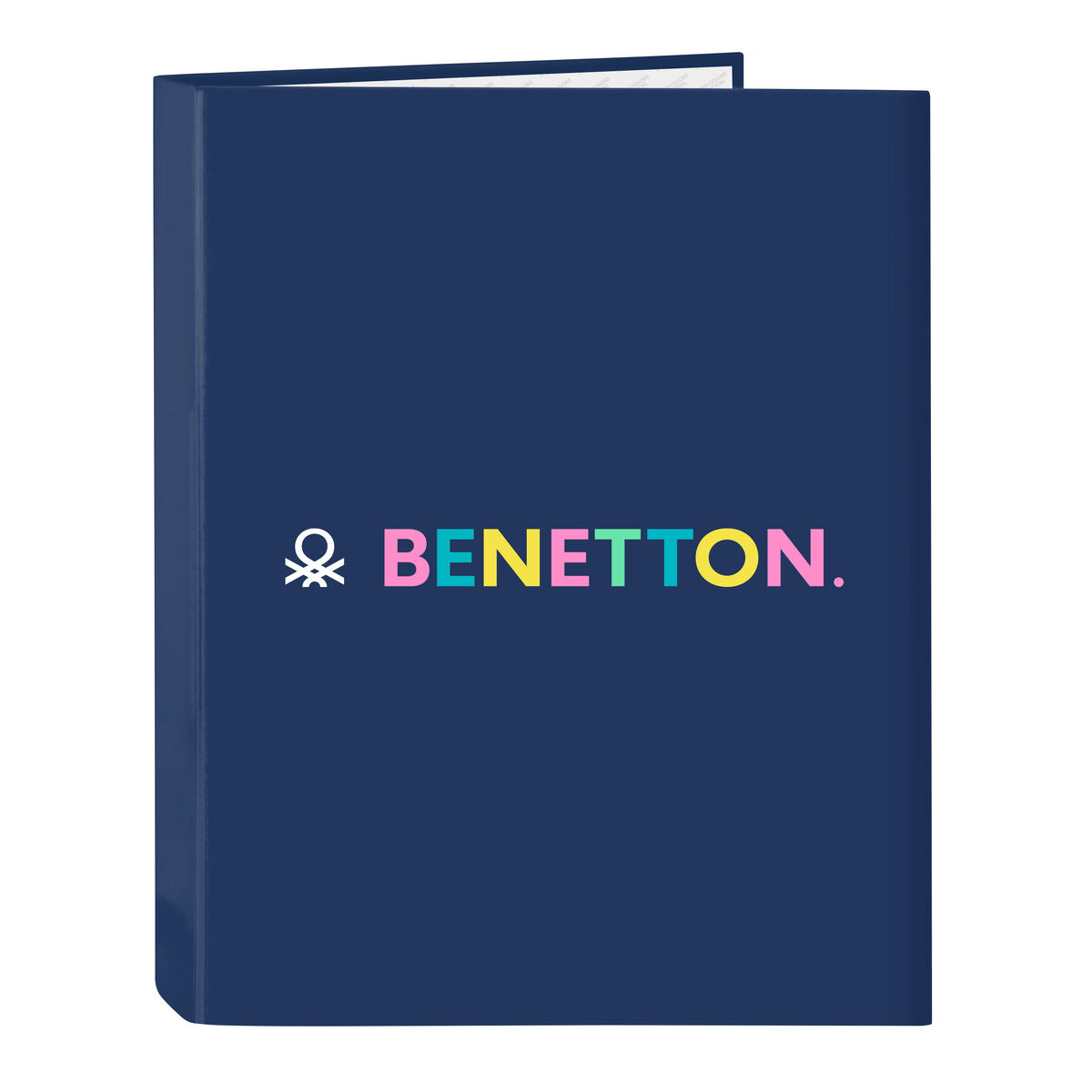Ring binder Benetton Cool Navy Blue A4 26.5 x 33 x 4 cm-0