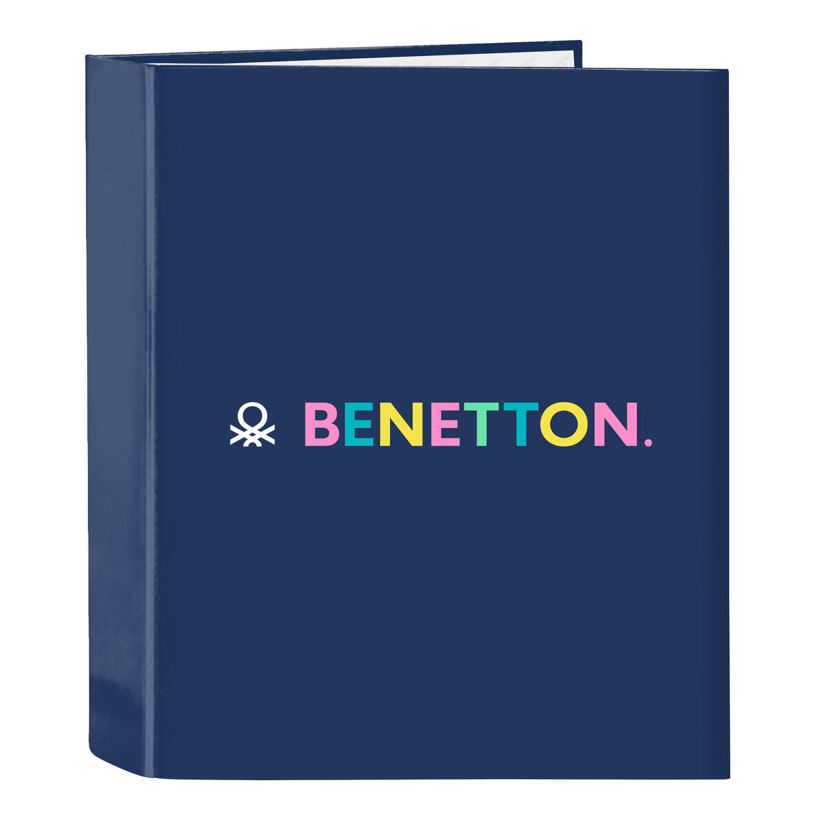 Ring binder Benetton Cool Navy Blue A4 27 x 33 x 6 cm-0