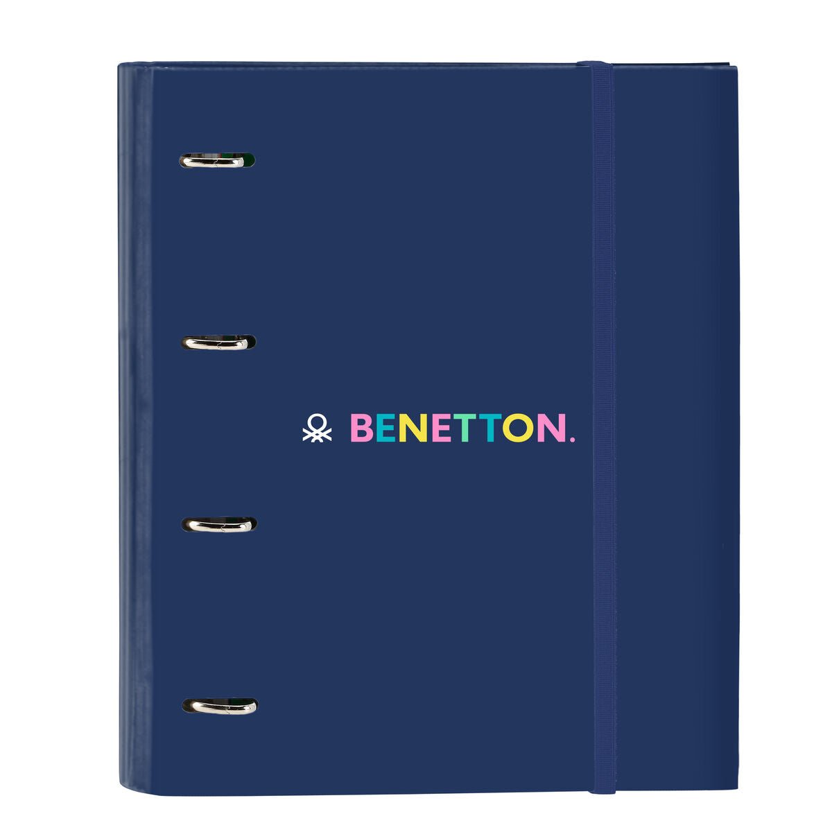 Ring binder Benetton Cool Navy Blue 27 x 32 x 3.5 cm-0
