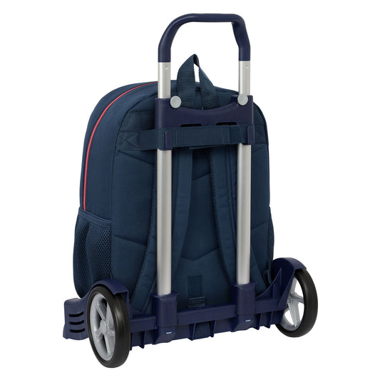 School Rucksack with Wheels El Ganso Classic Navy Blue 32 x 43 x 14 cm-1