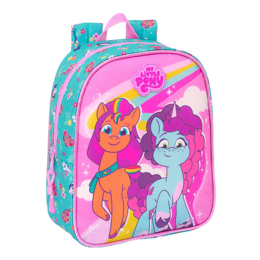 School Bag My Little Pony Magic Pink Turquoise 22 x 27 x 10 cm-0