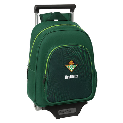 School Rucksack with Wheels Real Betis Balompié Green 28 x 34 x 10 cm-0
