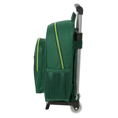School Rucksack with Wheels Real Betis Balompié Green 28 x 34 x 10 cm-2