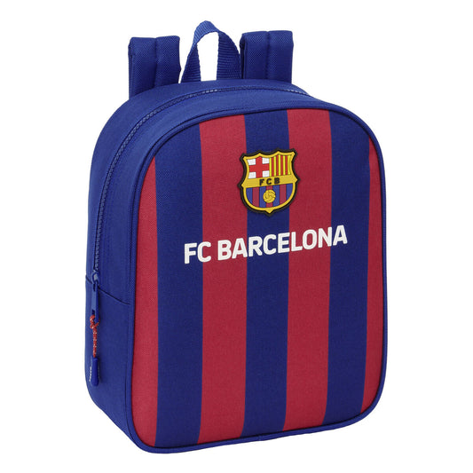 School Bag F.C. Barcelona 24/25 Maroon Navy Blue 22 x 27 x 10 cm-0