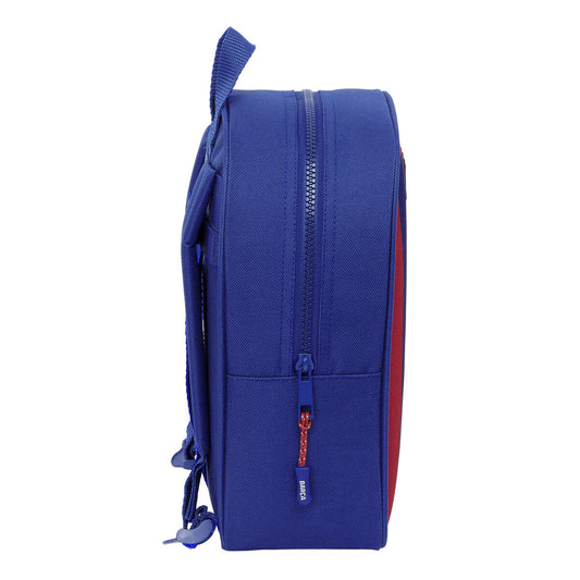 School Bag F.C. Barcelona 24/25 Maroon Navy Blue 22 x 27 x 10 cm-1