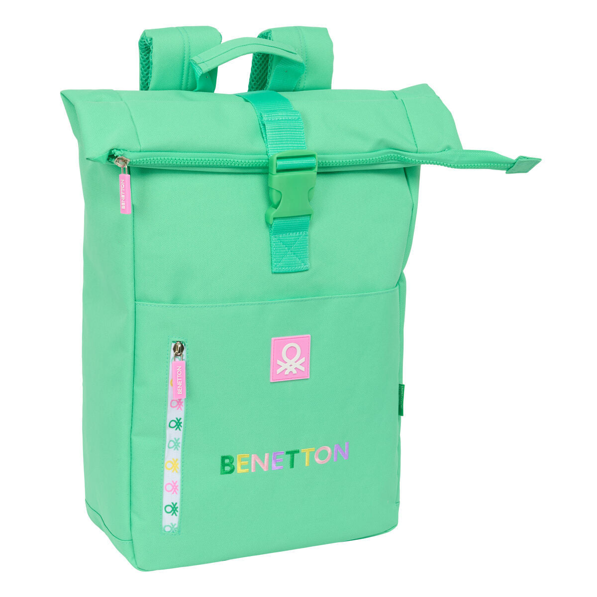 Casual Backpack Benetton Mint Green-0