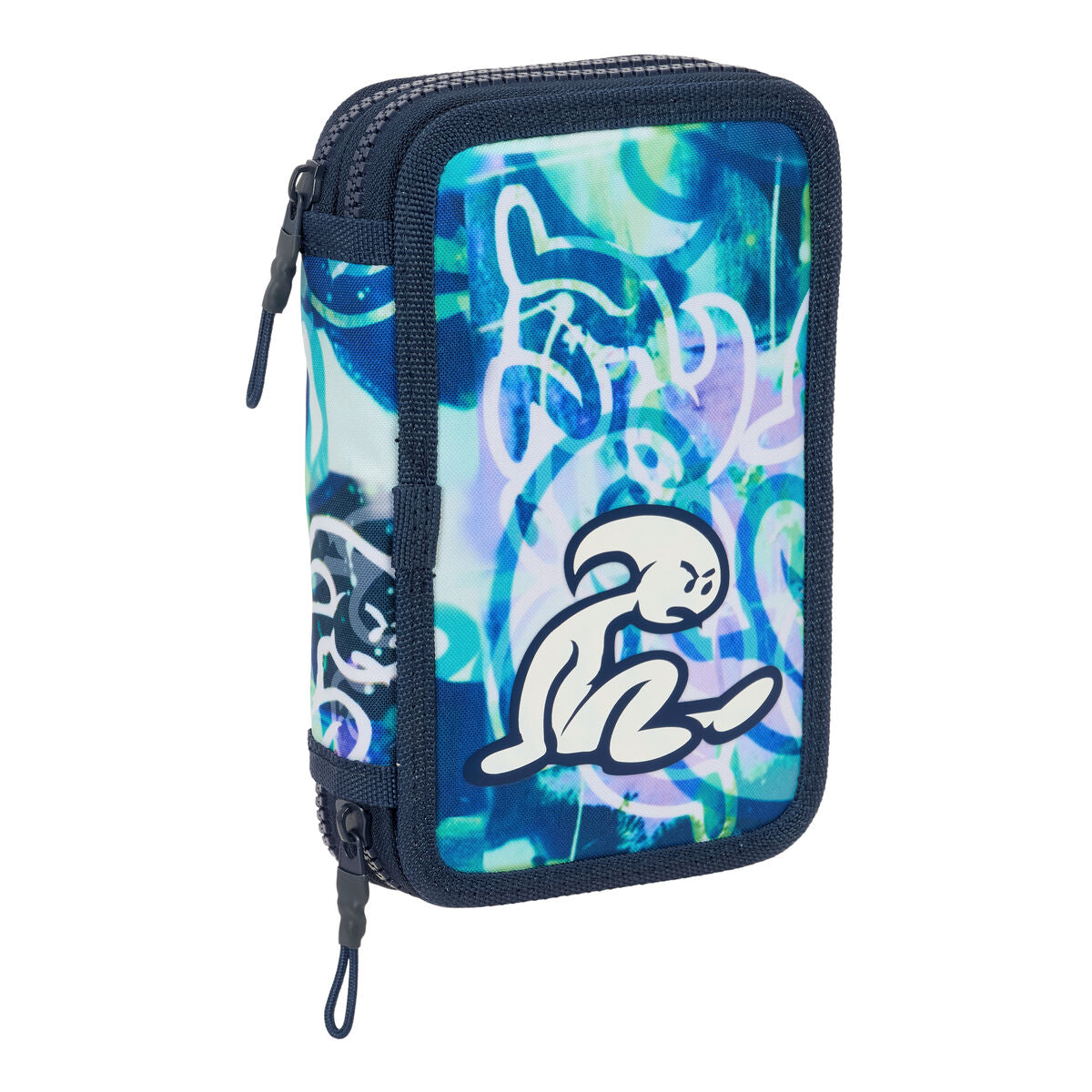School Case with Accessories El Niño Kook Navy Blue 12,5 x 19,5 x 4 cm 29 Pieces-2