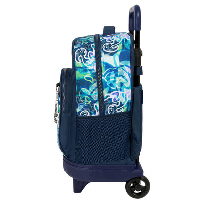 School Rucksack with Wheels El Niño Kook Navy Blue 33 x 45 x 22 cm-1