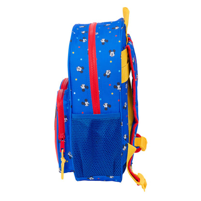 School Bag Mickey Mouse Clubhouse Good day Blue 28 x 34 x 10 cm-1