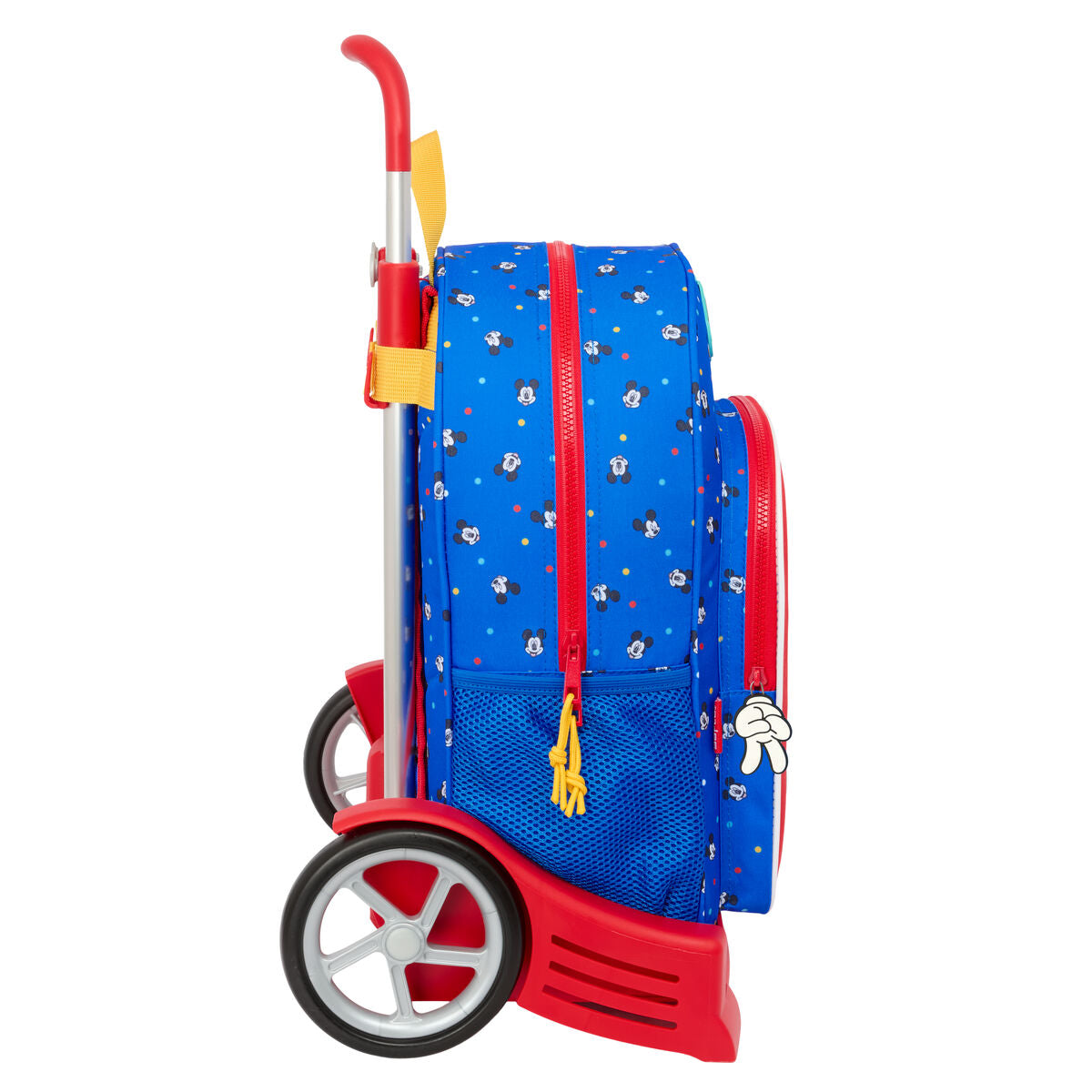 School Rucksack with Wheels Mickey Mouse Clubhouse Good day Blue 33 x 42 x 14 cm-2