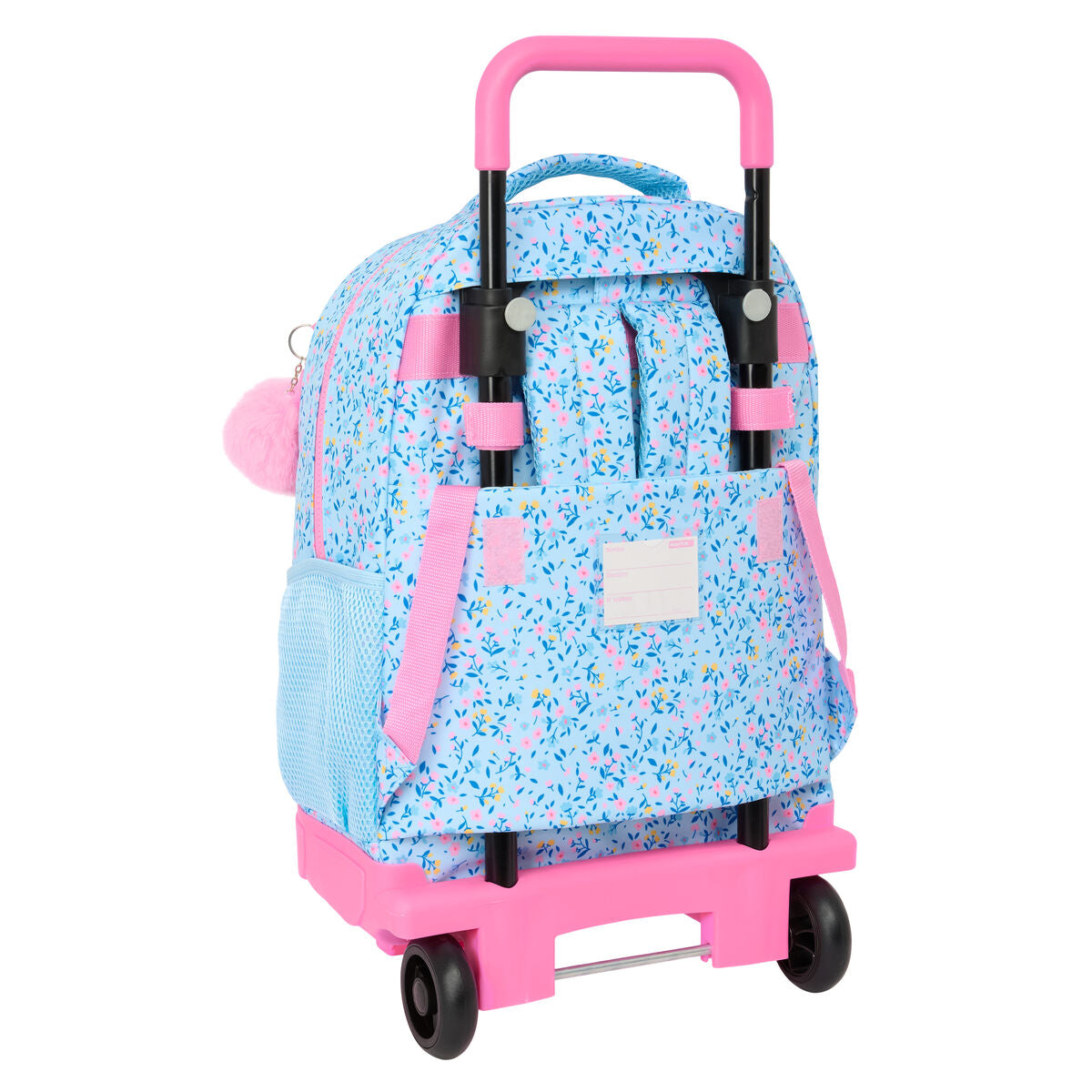 School Rucksack with Wheels Vicky Martín Berrocal Paraíso Blue Pink 33 x 45 x 22 cm-2