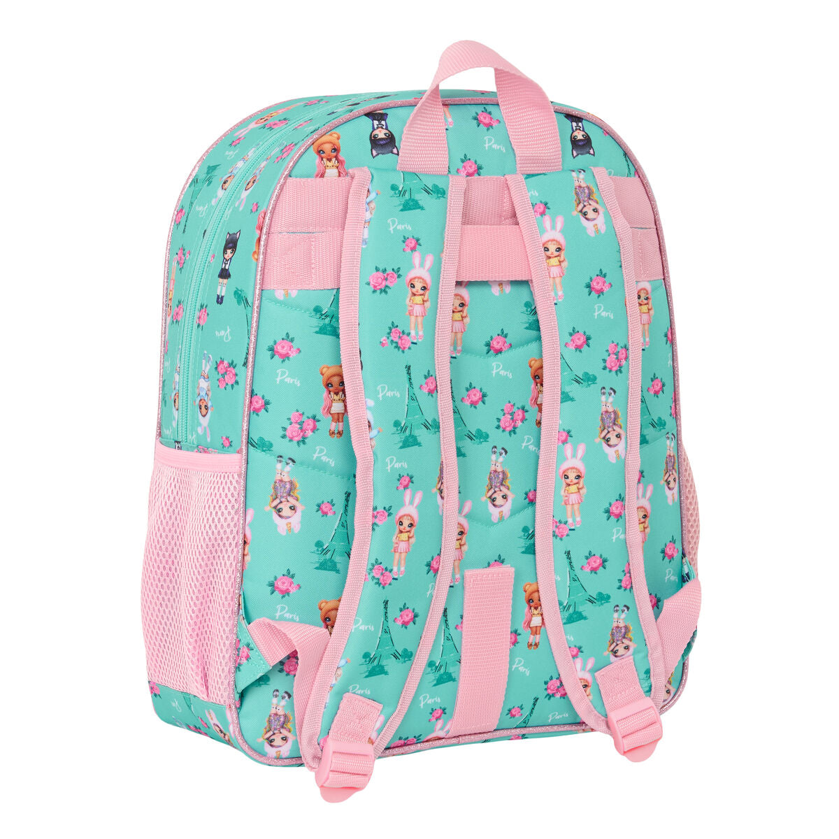 School Bag Na!Na!Na! Surprise Bunny Pink Turquoise 32 x 38 x 12 cm-2