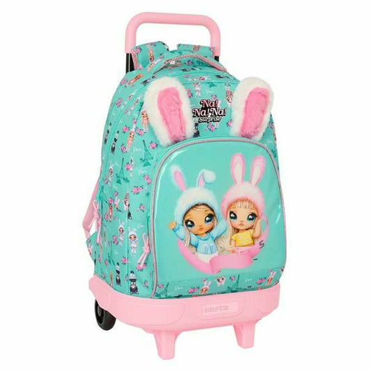 School Bag Na!Na!Na! Surprise Bunny Pink Turquoise 33 x 45 x 22 cm-0