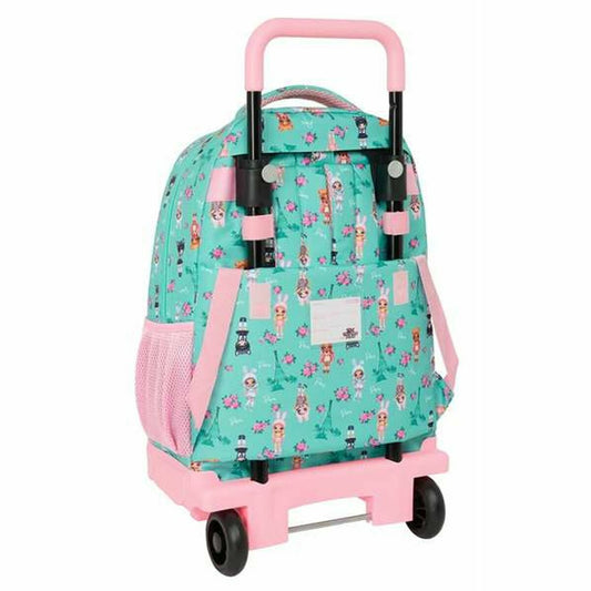 School Bag Na!Na!Na! Surprise Bunny Pink Turquoise 33 x 45 x 22 cm-1