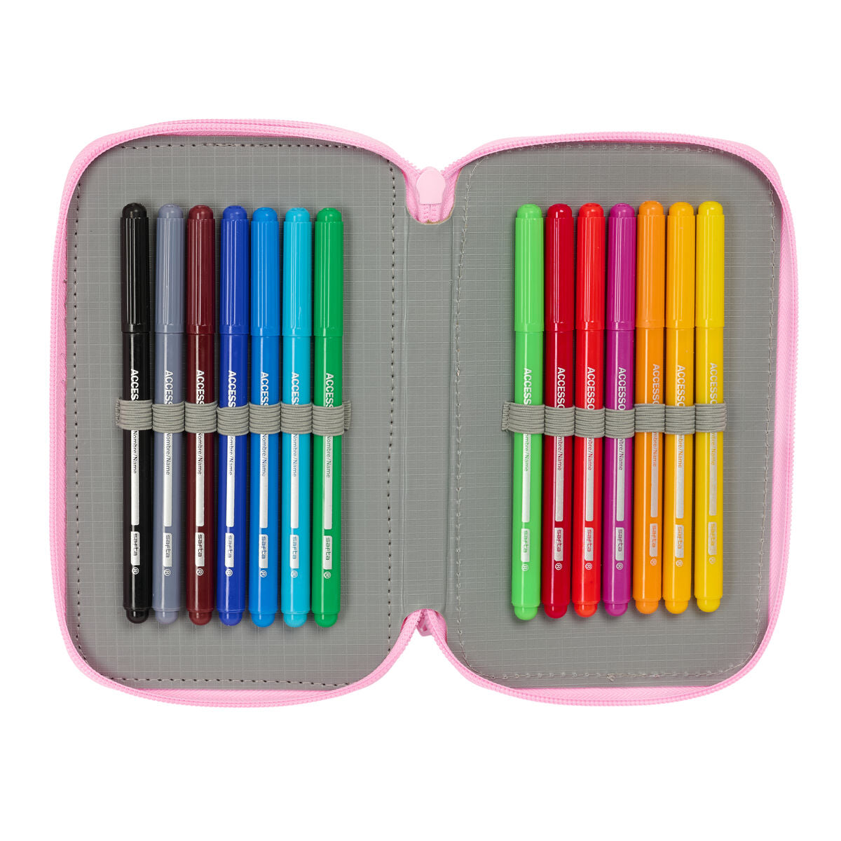 School Case with Accessories Glow Lab Swing Multicolour 12,5 x 19,5 x 5,5 cm 37 Pieces-5
