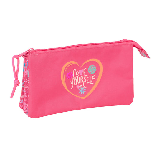 Triple Carry-all Safta Feeling Pink 22 x 12 x 3 cm-0