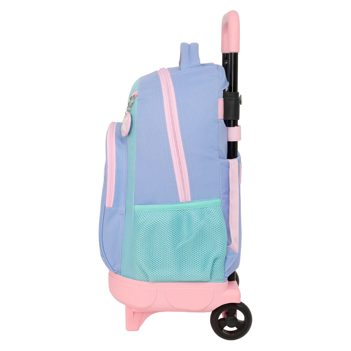 School Rucksack with Wheels Munich Mellow Blue Pink Sky blue 33 x 45 x 22 cm-1