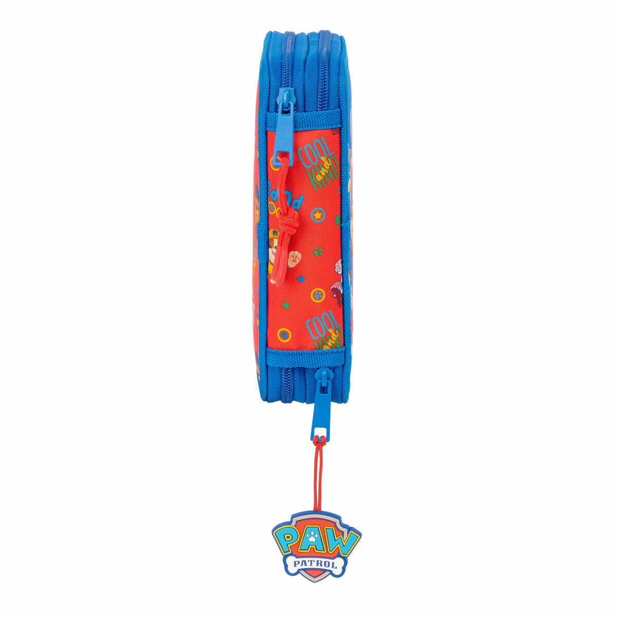 Double Pencil Case The Paw Patrol Cool Blue Red 12.5 x 19.5 x 4 cm 29 Pieces-3