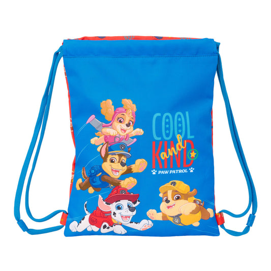 Backpack with Strings The Paw Patrol Cool Blue Red 26 x 34 x 1 cm-0