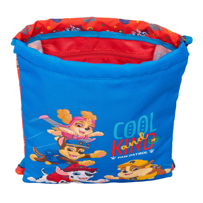 Backpack with Strings The Paw Patrol Cool Blue Red 26 x 34 x 1 cm-2
