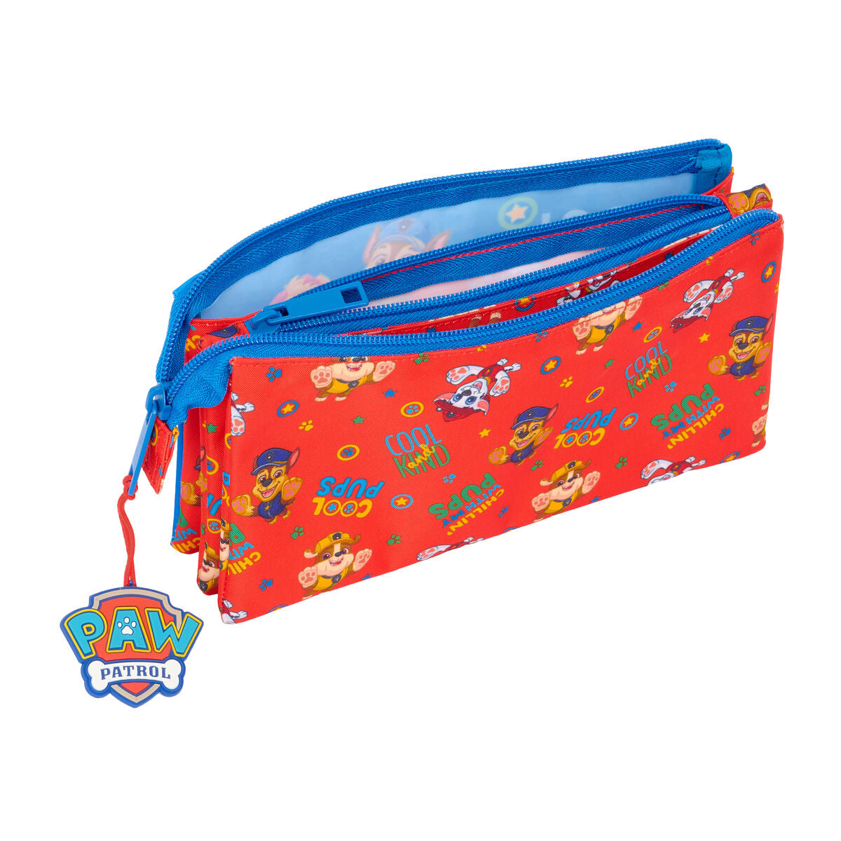 Triple Carry-all The Paw Patrol Cool Blue Red 22 x 12 x 3 cm-2