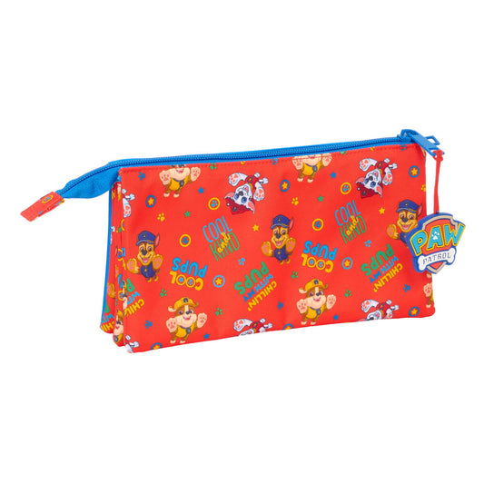 Triple Carry-all The Paw Patrol Cool Blue Red 22 x 12 x 3 cm-1