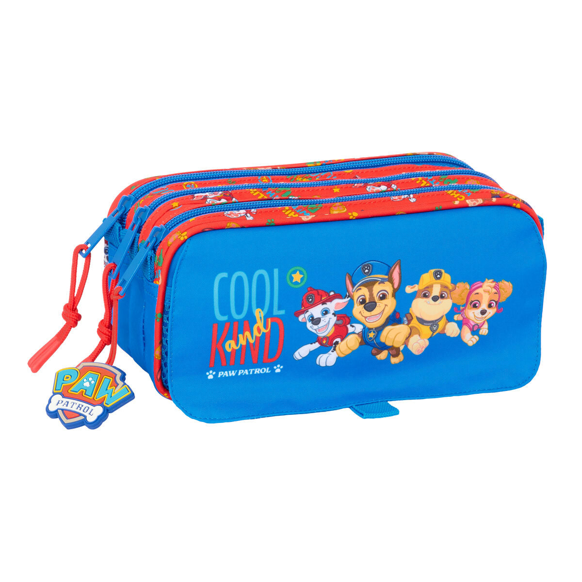 Triple Carry-all The Paw Patrol Cool Blue Red 21,5 x 10 x 8 cm-0