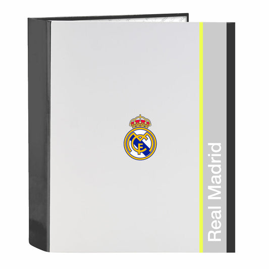 Ring binder Real Madrid C.F. White A4 27 x 33 x 6 cm-0