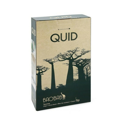 Set of Kitchen Knives and Stand Quid Baobab (5 pcs) Brown Metal-2